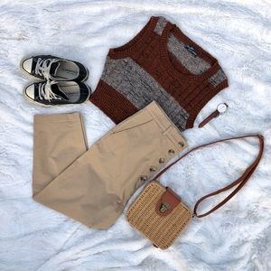 Vintage Cropped Sweater Vest